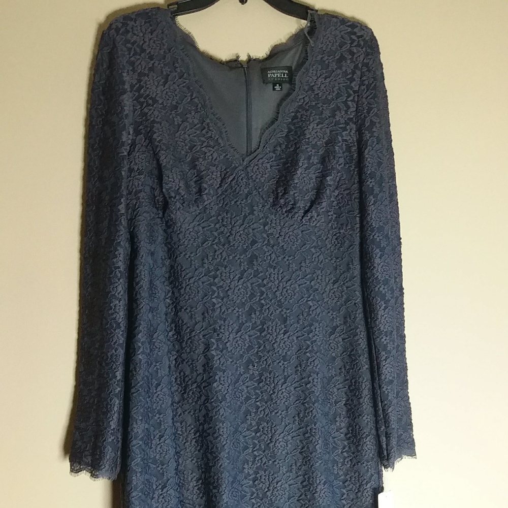 Adrianna Pappell Plus Size Navy Dress
